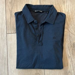 Travis Matthew Charcoal Gray Short Sleeve Collared Polo Shirt